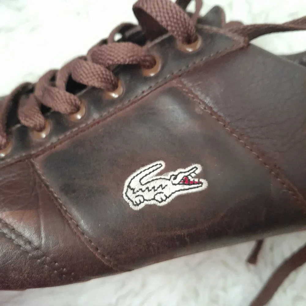 LACOSTE IZOD Swerve Lace Edge 524 Men's Sneakers/Driving Shoes Size 9 - Picture 5 of 10